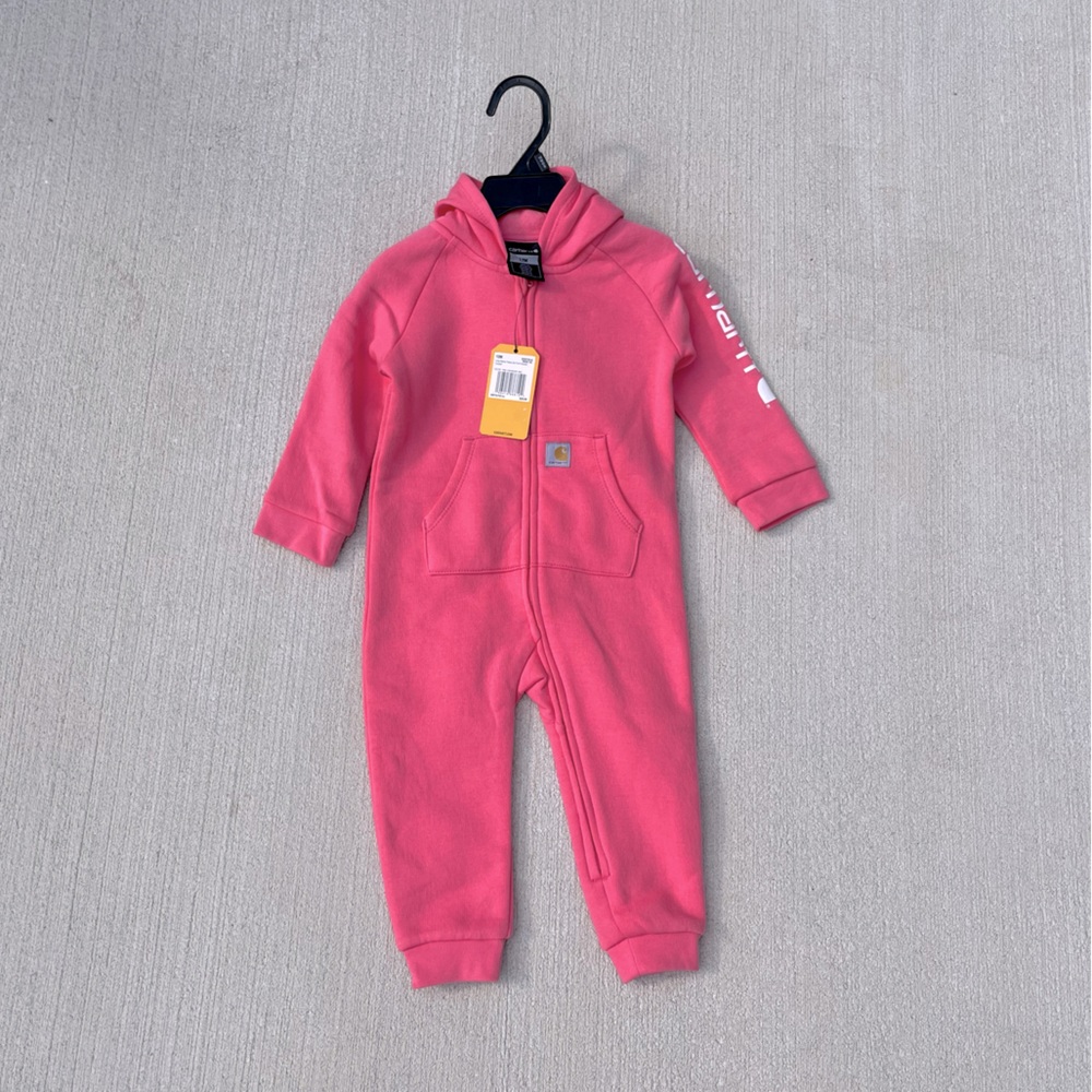 Pink Carhartt Onsie for Toddlers 12M
